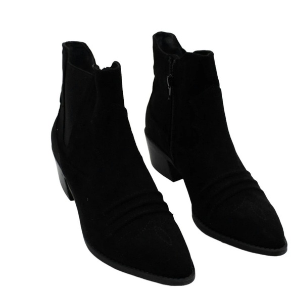 Carlos by Carlos Santana Montana Western Bootie, Black, Size 7.5, new in box
